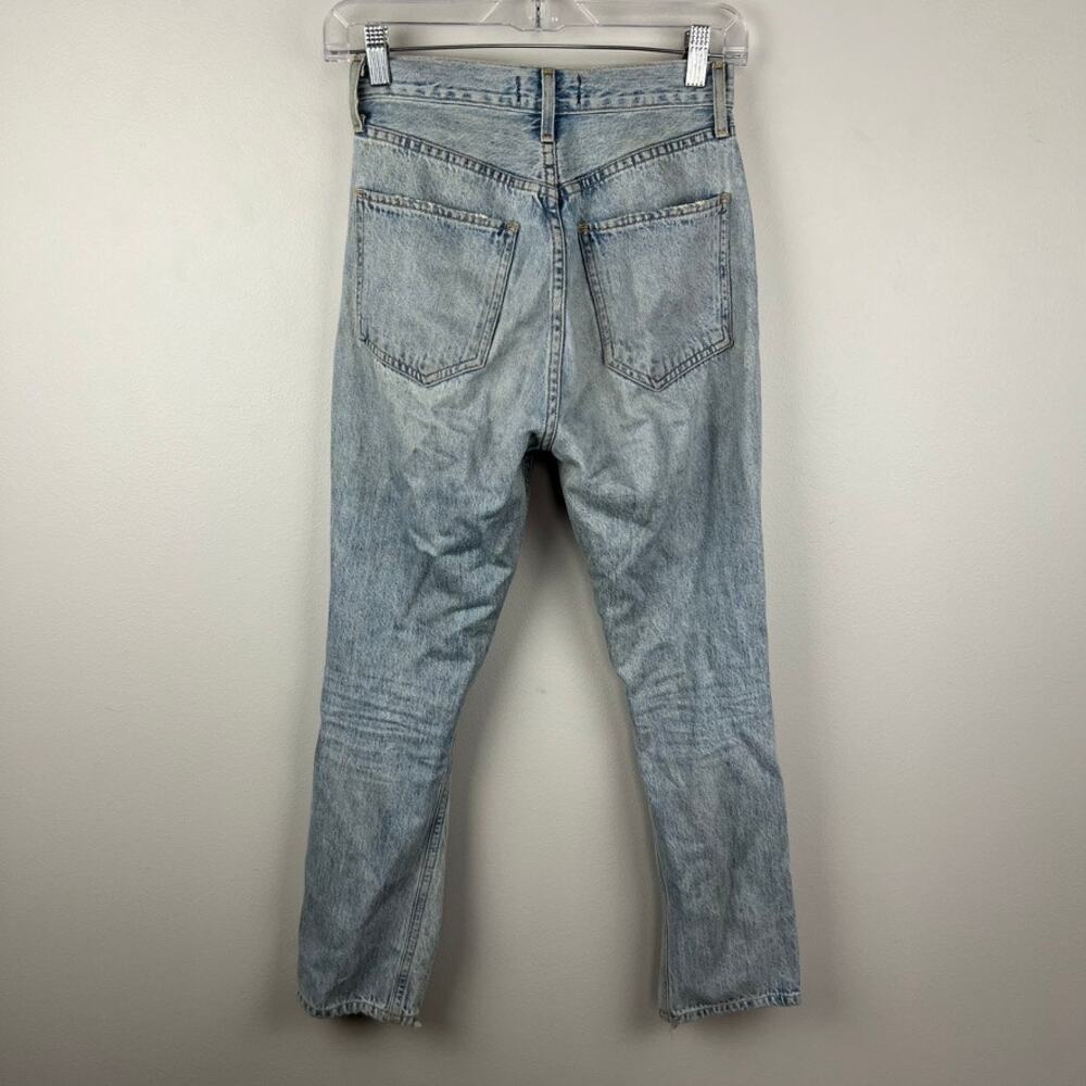 Agolde Riley High Rise Straight Crop Jeans Size 23 - Picture 6 of 7